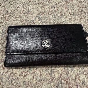 Black Leather Timberland Wallet